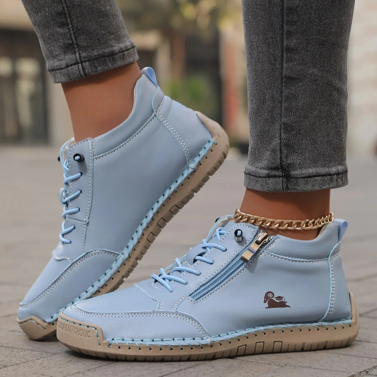 Noelle — Side-Zip Comfort Sneakers