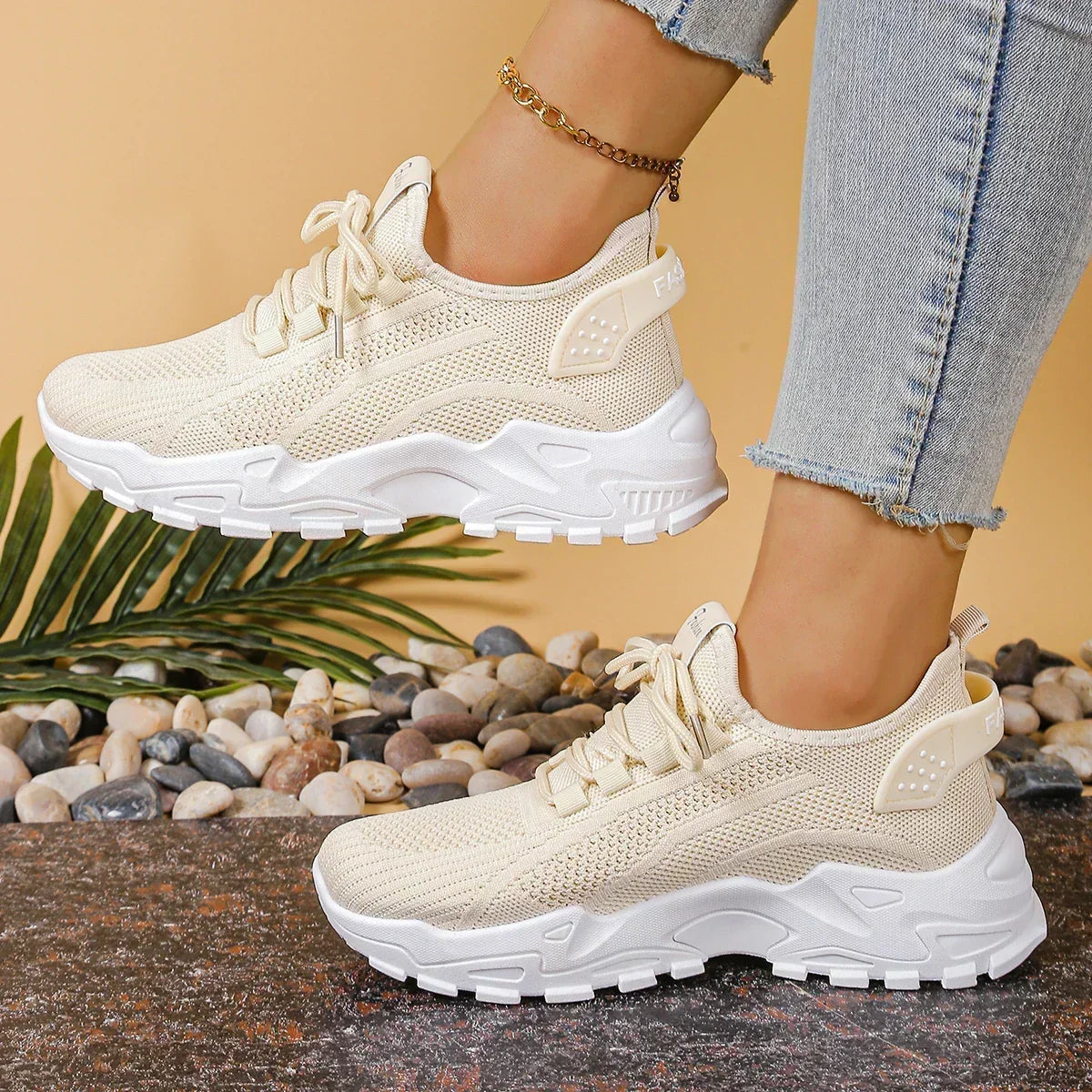Celeste — Lightweight Platform Sneakers