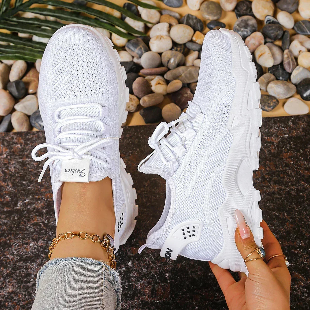 Celeste — Lightweight Platform Sneakers