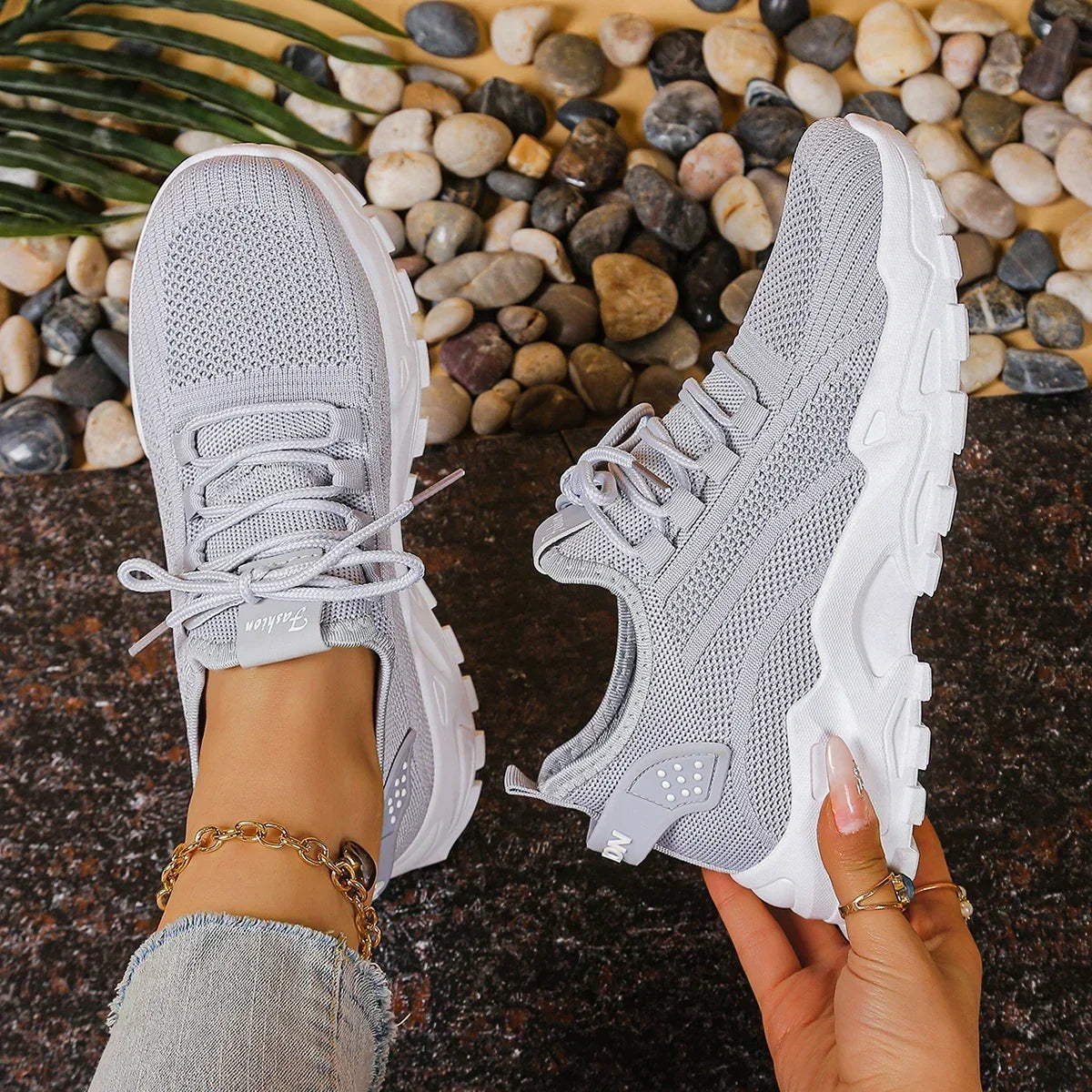 Celeste — Lightweight Platform Sneakers