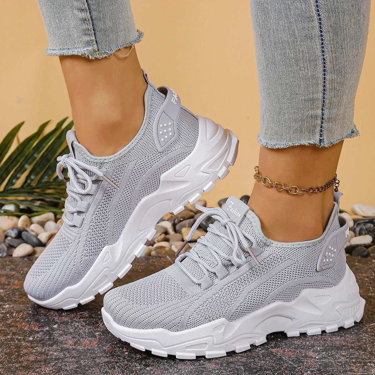 Celeste — Lightweight Platform Sneakers