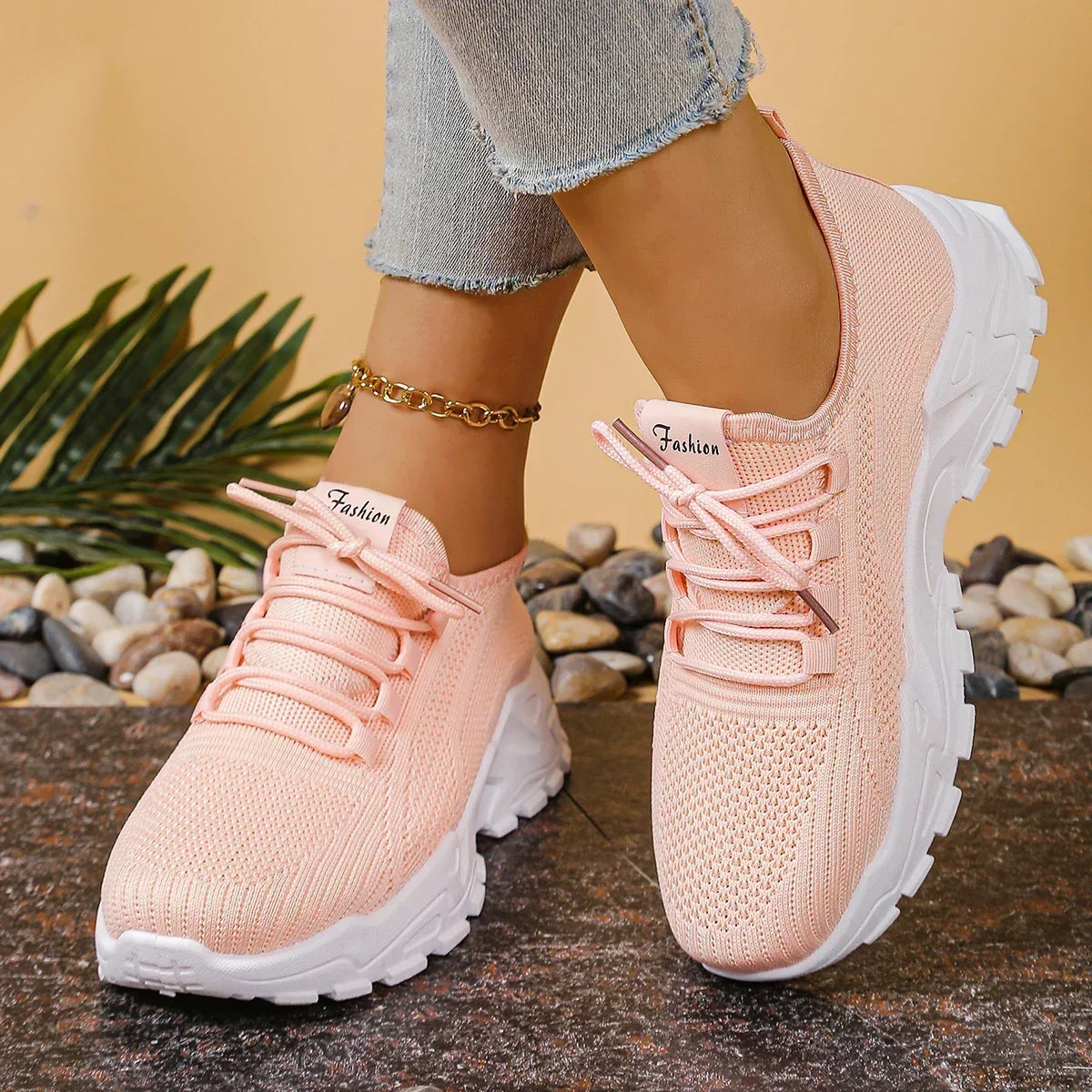 Celeste — Lightweight Platform Sneakers