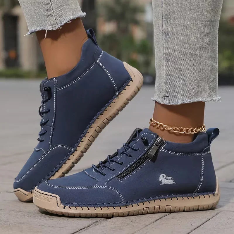 Noelle — Side-Zip Comfort Sneakers