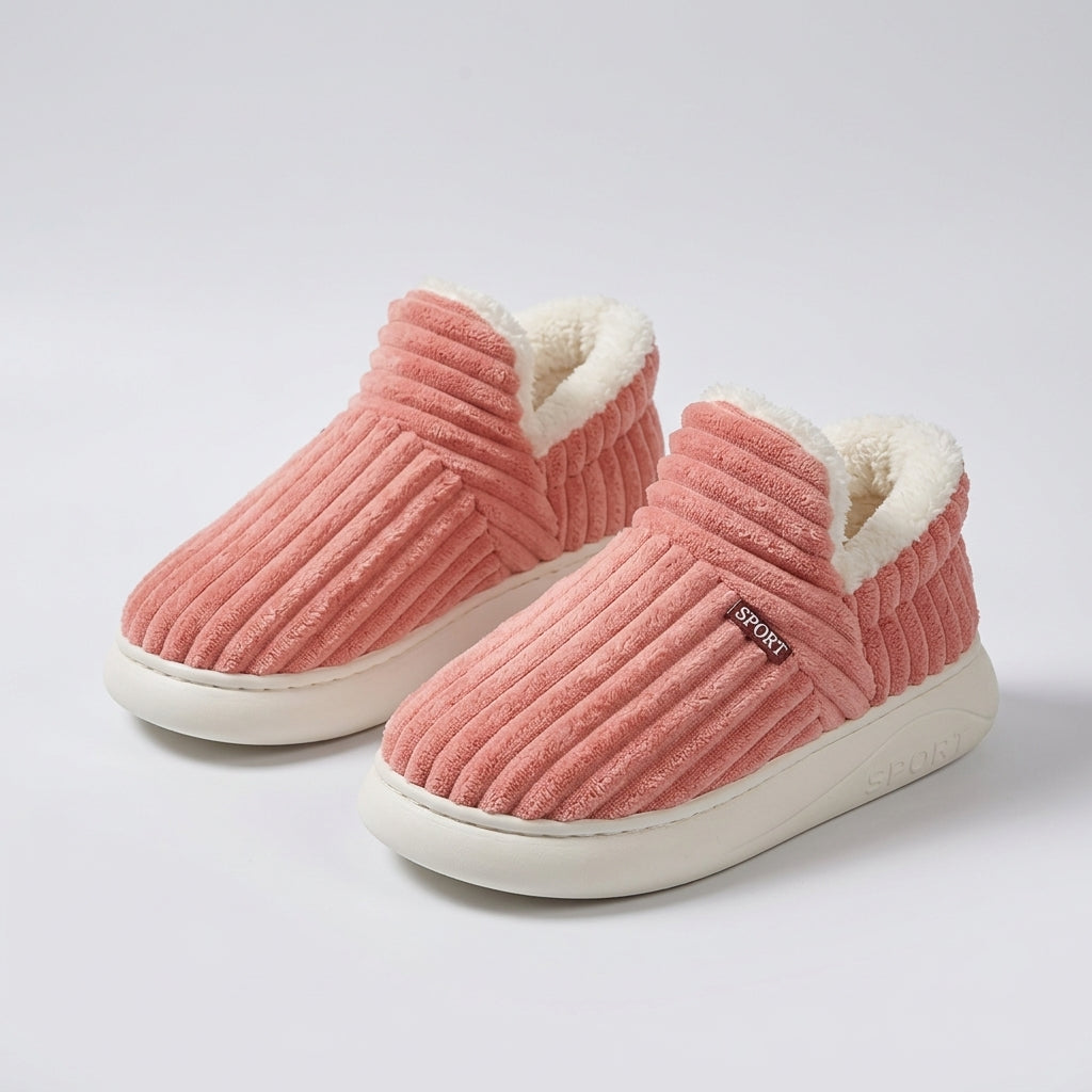 Maren — Stretch-Knit Fleece-Lined Slippers
