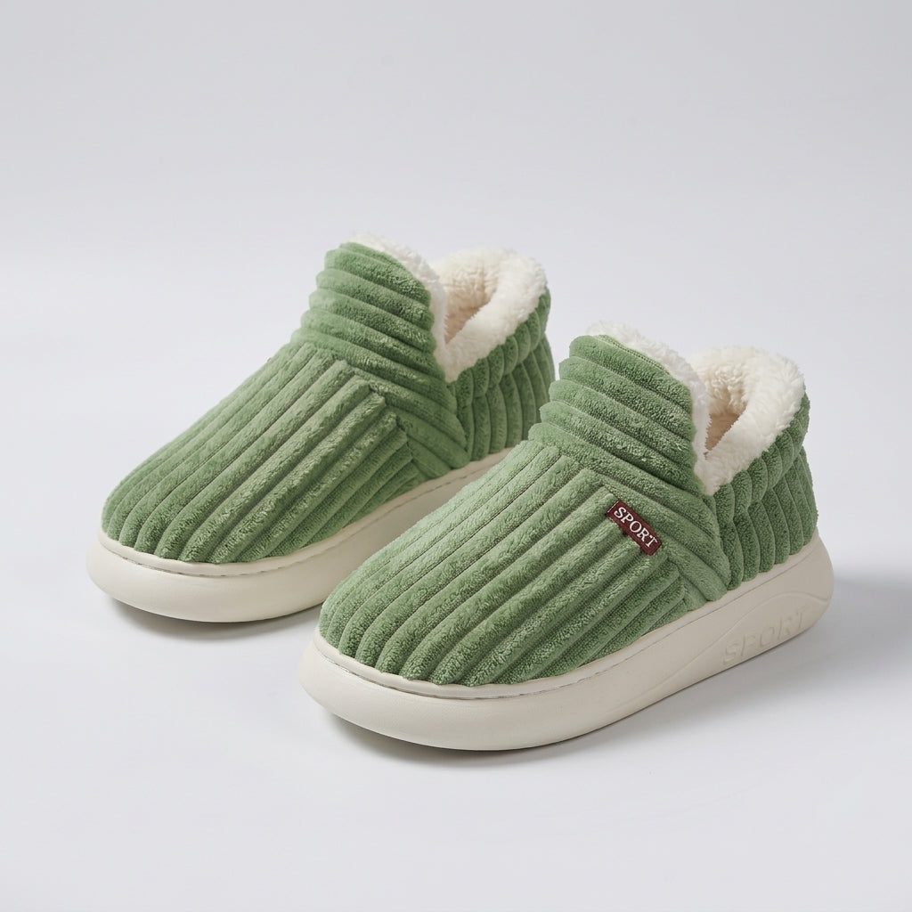 Maren — Stretch-Knit Fleece-Lined Slippers