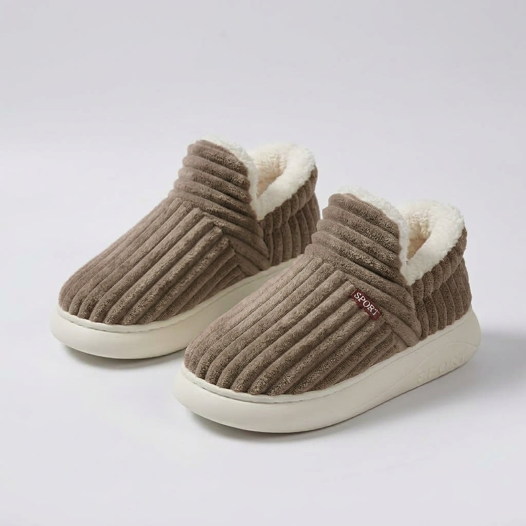Maren — Stretch-Knit Fleece-Lined Slippers