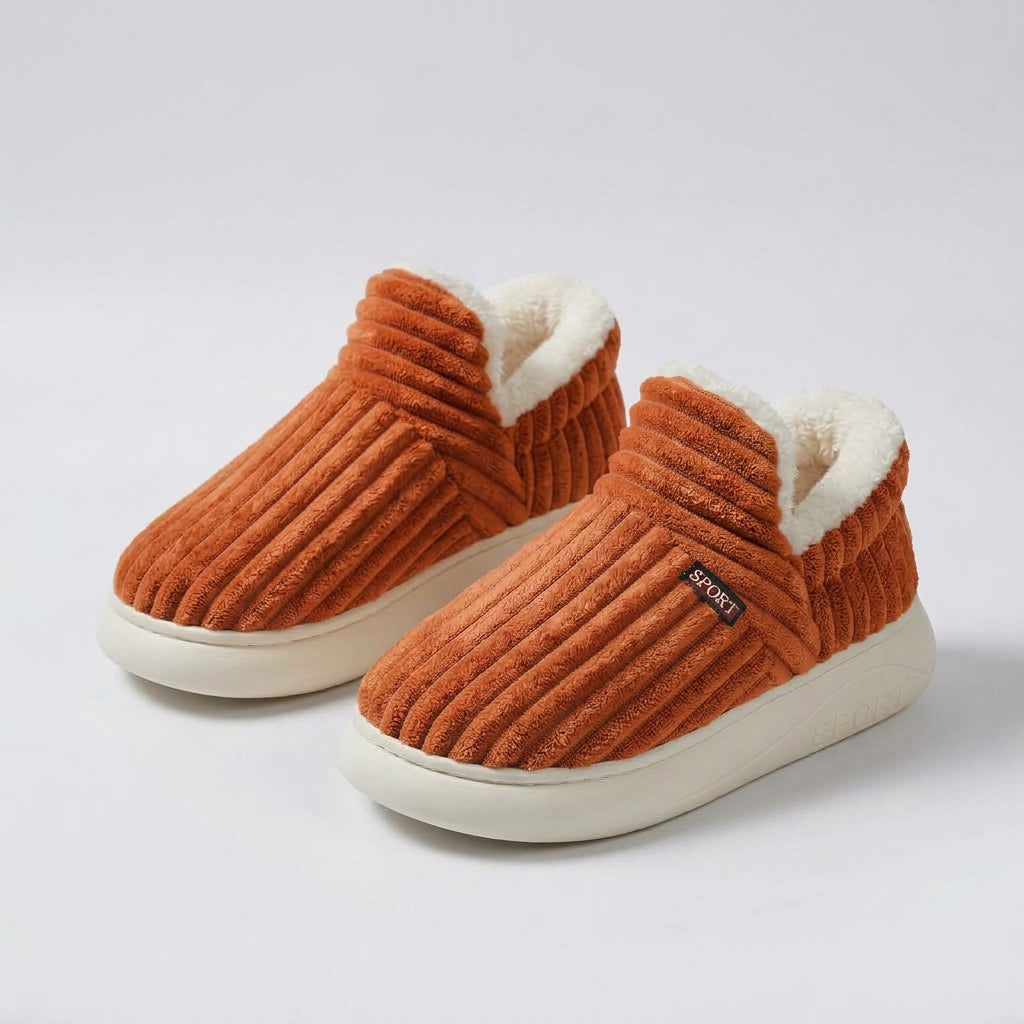 Maren — Stretch-Knit Fleece-Lined Slippers