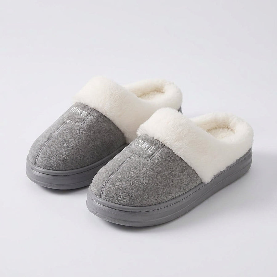 Linnea — Cushioned Open-Back Fleece Slippers